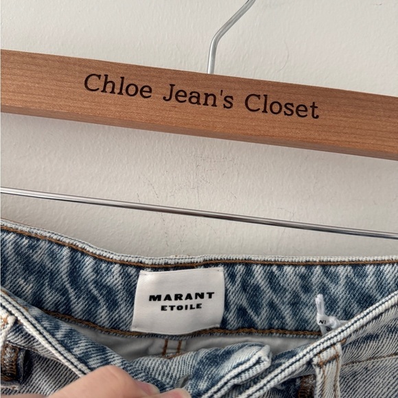 ISABEL MARANT Jovany Light Blue Denim Shorts 36 - Picture 6 of 7